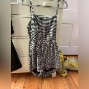 Urban Outfitters Black and White slightly worn Romper